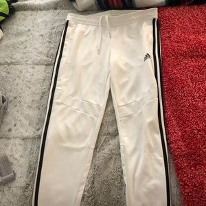 White adidas sweatpants/joggers, size M womens